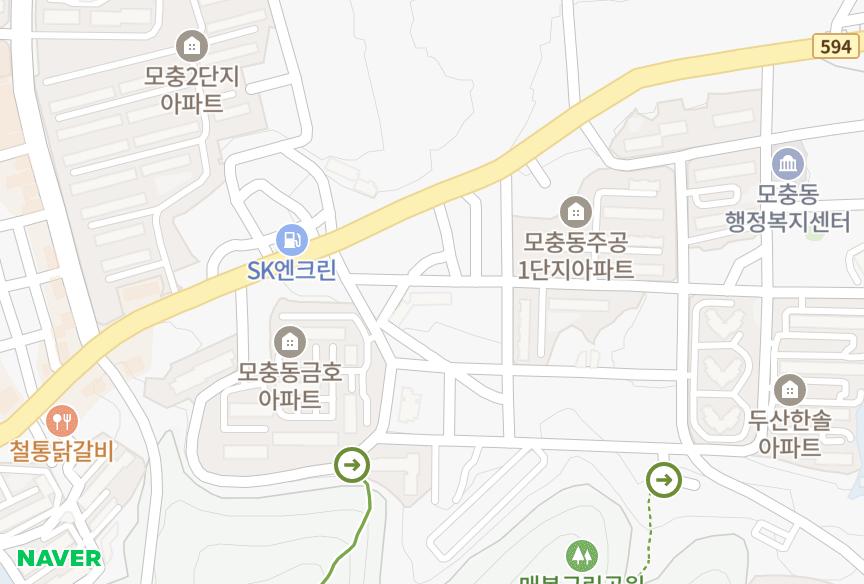 충청북도 청주시 서원구 모충동 삼우 위치·실거래 시세 지도