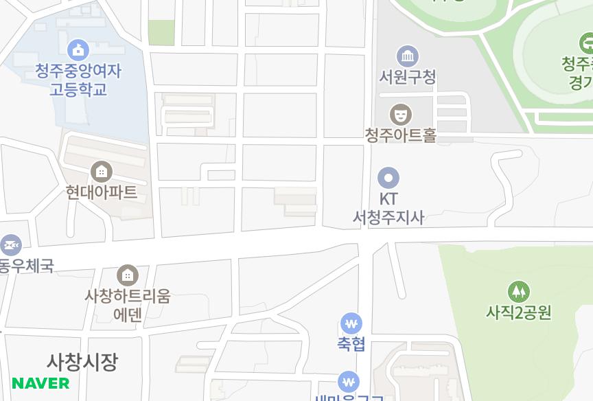 충청북도 청주시 서원구 사창동 평화 위치·실거래 시세 지도