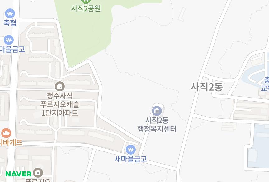 충청북도 청주시 서원구 사직동 삼영 위치·실거래 시세 지도