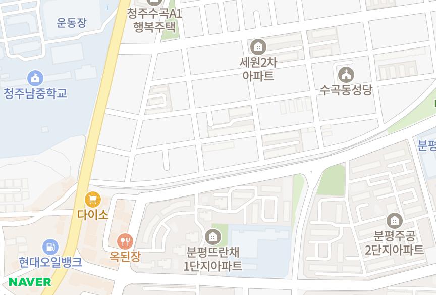 충청북도 청주시 서원구 수곡동 삼덕 위치·실거래 시세 지도