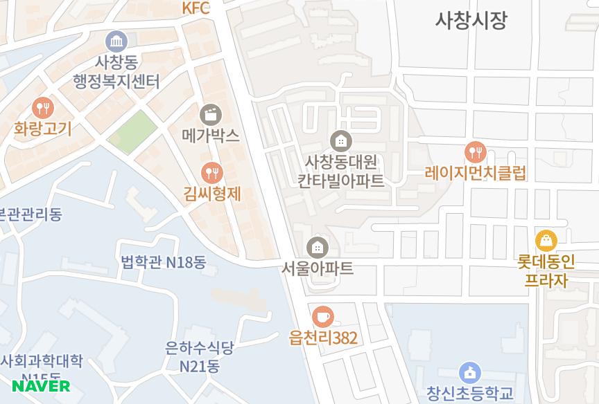 충청북도 청주시 서원구 사창동 조양 위치·실거래 시세 지도