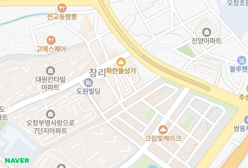충청북도 청주시 청원구 오창읍 창리 오창금정 위치·실거래 시세 지도