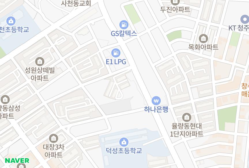 충청북도 청주시 청원구 율량동 율량서우 위치·실거래 시세 지도