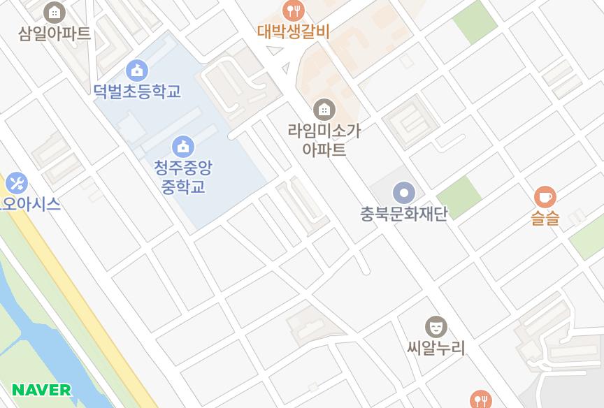 충청북도 청주시 청원구 우암동 문화 위치·실거래 시세 지도