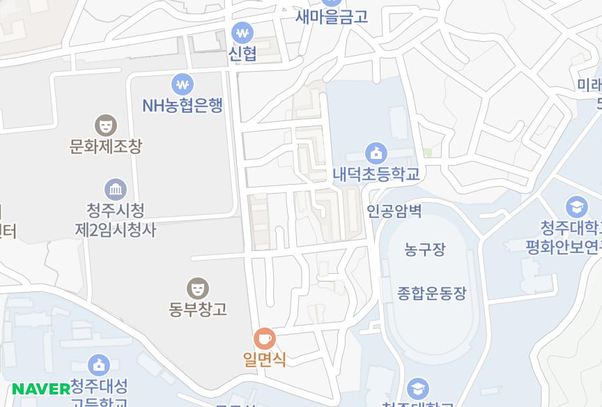 충청북도 청주시 청원구 내덕동 삼덕 위치·실거래 시세 지도
