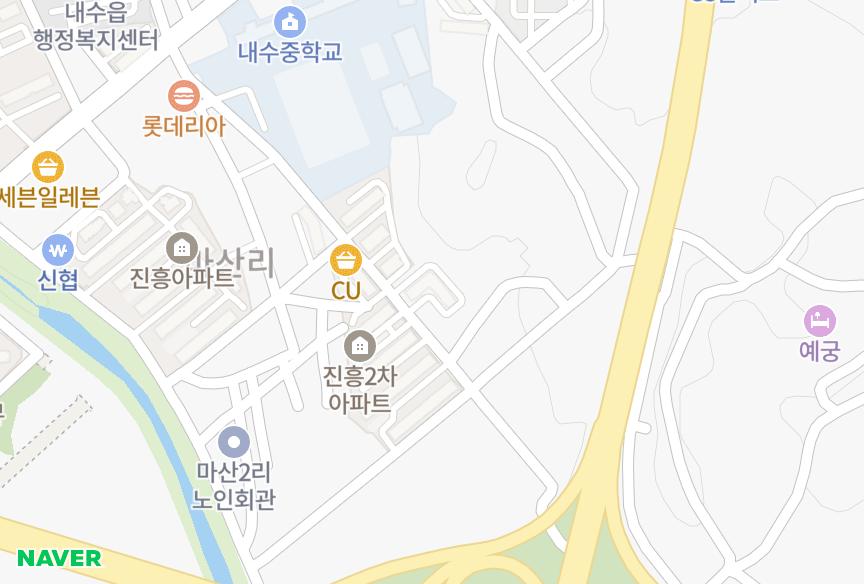 충청북도 청주시 청원구 내수읍 마산리 우창진주2차 위치·실거래 시세 지도