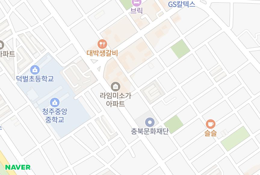 충청북도 청주시 청원구 우암동 해피라이프 위치·실거래 시세 지도