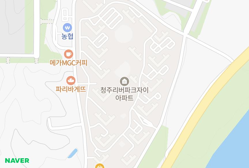 충청북도 청주시 흥덕구 옥산면 가락리 청주리버파크자이 위치·실거래 시세 지도