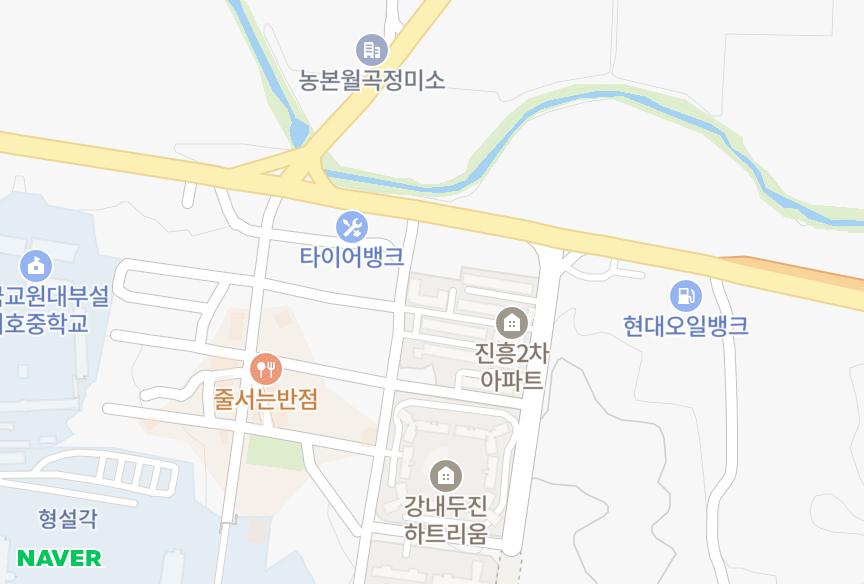 충청북도 청주시 흥덕구 강내면 월곡리 진흥1차 위치·실거래 시세 지도