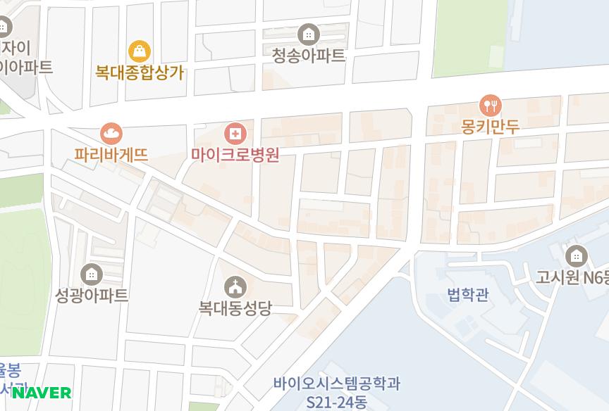 충청북도 청주시 흥덕구 복대동 삼보맨숀 위치·실거래 시세 지도