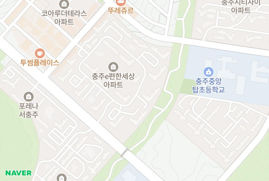 충청북도 충주시 중앙탑면 용전리 e편한세상충주 위치·실거래 시세 지도
