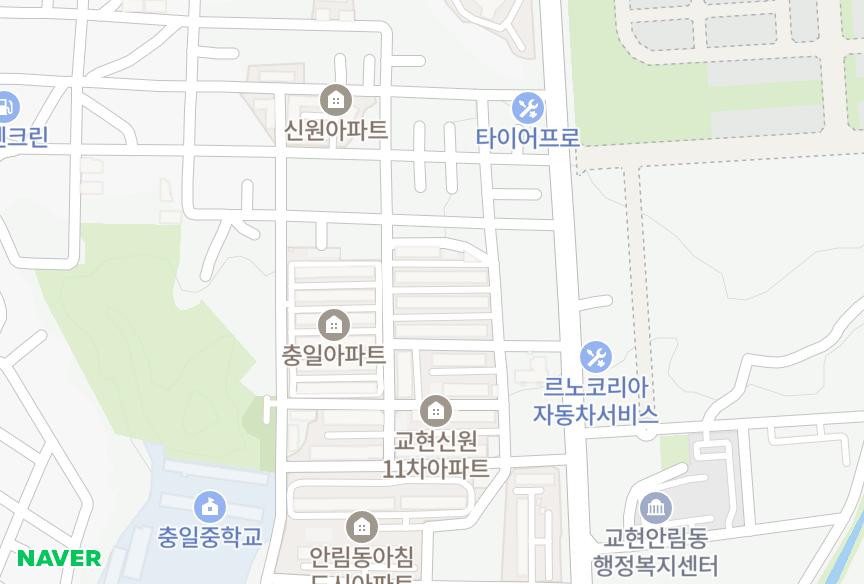충청북도 충주시 교현동 금산 위치·실거래 시세 지도