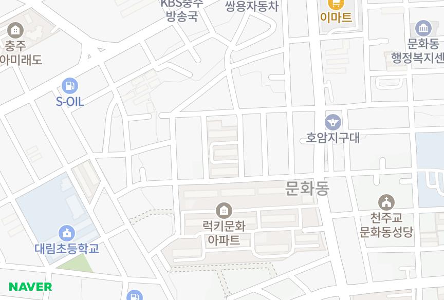 충청북도 충주시 문화동 중앙현대 위치·실거래 시세 지도