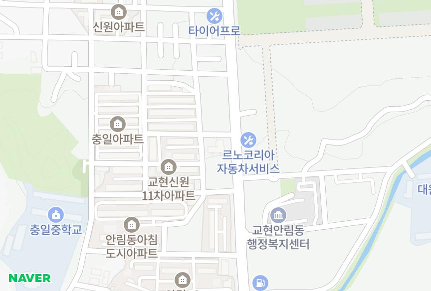 충청북도 충주시 안림동 보성꿈에본 위치·실거래 시세 지도