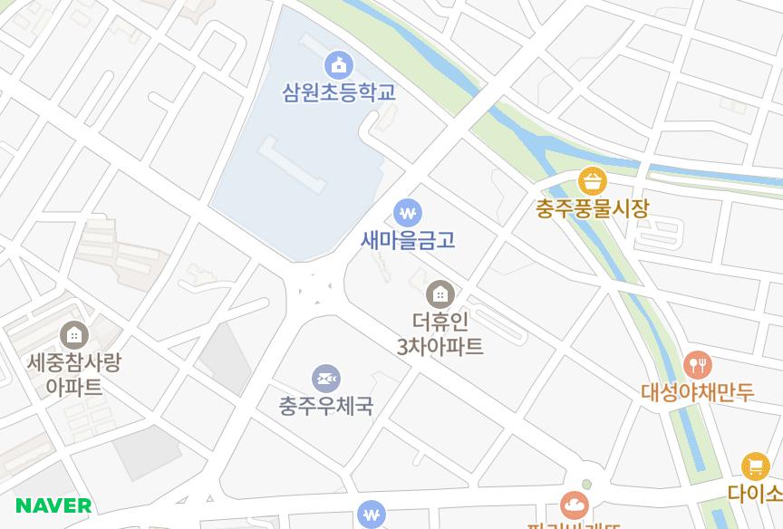 충청북도 충주시 봉방동 봉방더휴인4차 위치·실거래 시세 지도