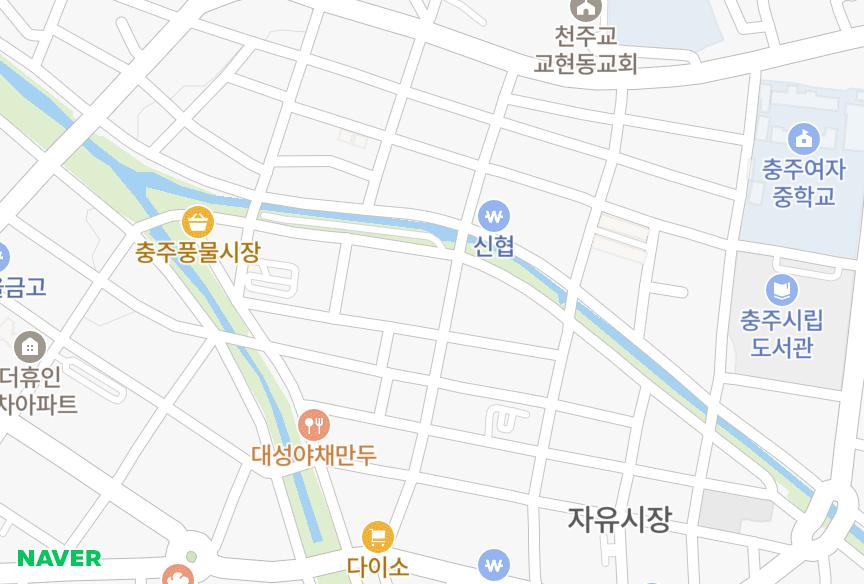 충청북도 충주시 충의동 현대맨숀 위치·실거래 시세 지도