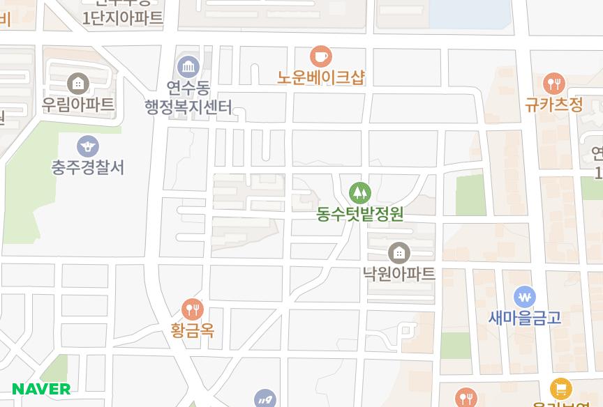 충청북도 충주시 연수동 한양 위치·실거래 시세 지도