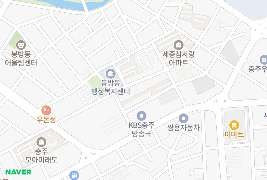 충청북도 충주시 봉방동 동서 위치·실거래 시세 지도