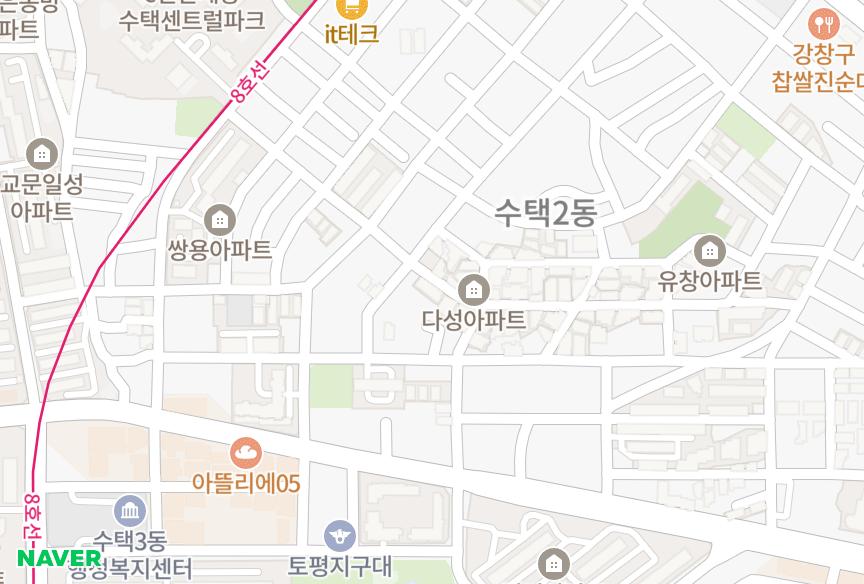 경기도 구리시 수택동 일우다동 위치·실거래 시세 지도