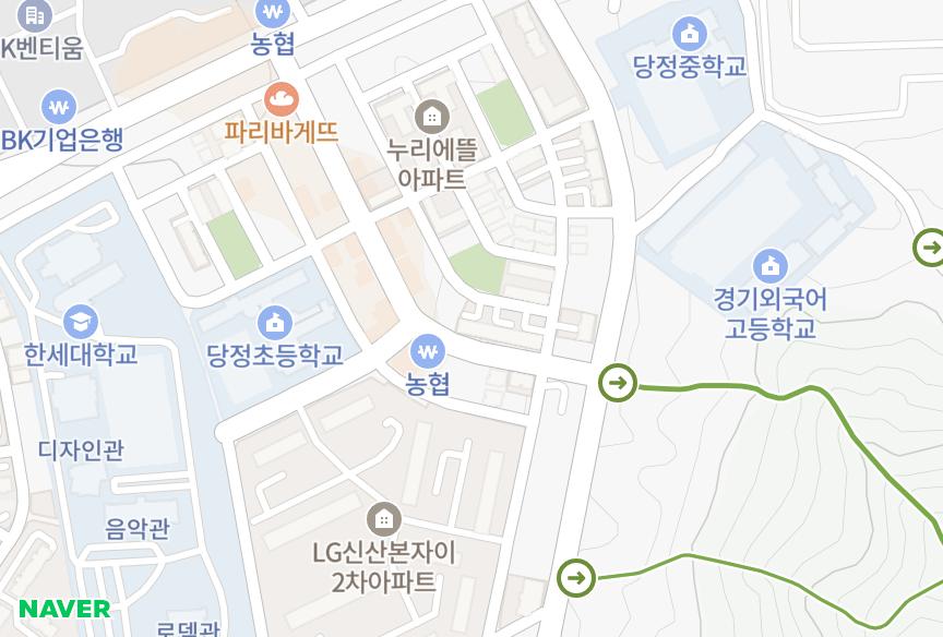경기도 군포시 당정동 덕산1,2호 위치·실거래 시세 지도