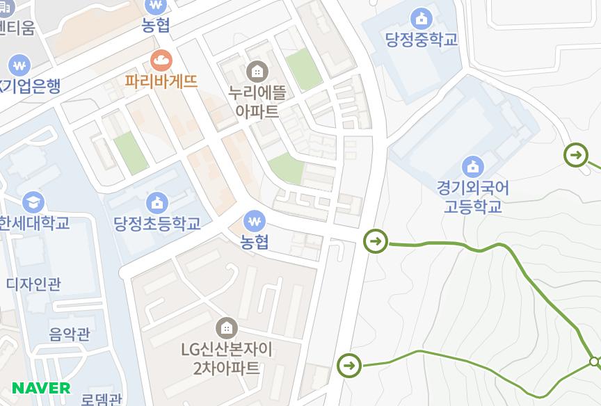 경기도 군포시 당정동 덕산3,5호 위치·실거래 시세 지도