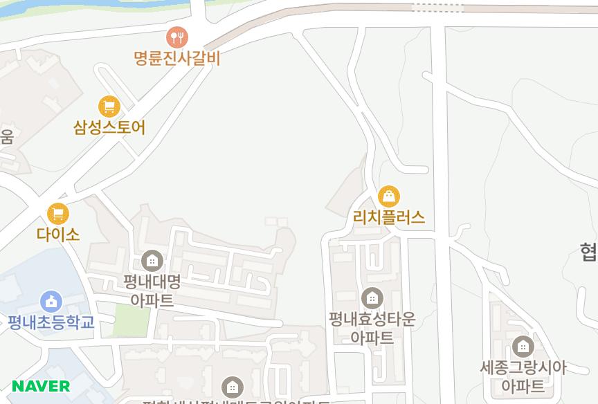 경기도 남양주시 평내동 진주1단지 위치·실거래 시세 지도