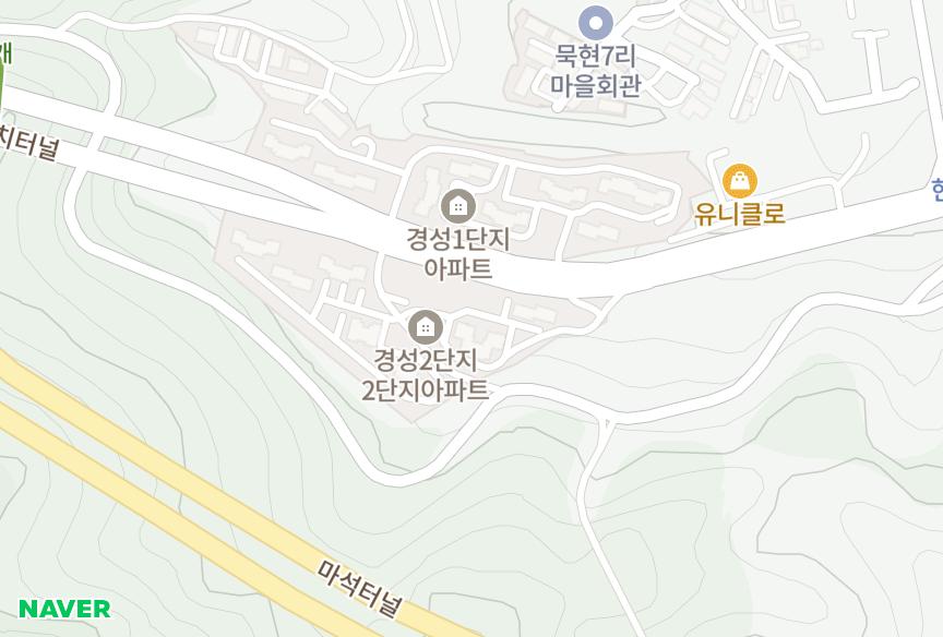 경기도 남양주시 화도읍 묵현리 경성큰마을2단지 위치·실거래 시세 지도
