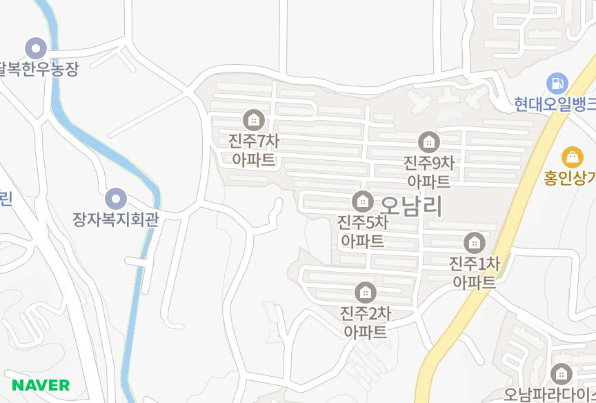 경기도 남양주시 오남읍 오남리 진주5차 위치·실거래 시세 지도