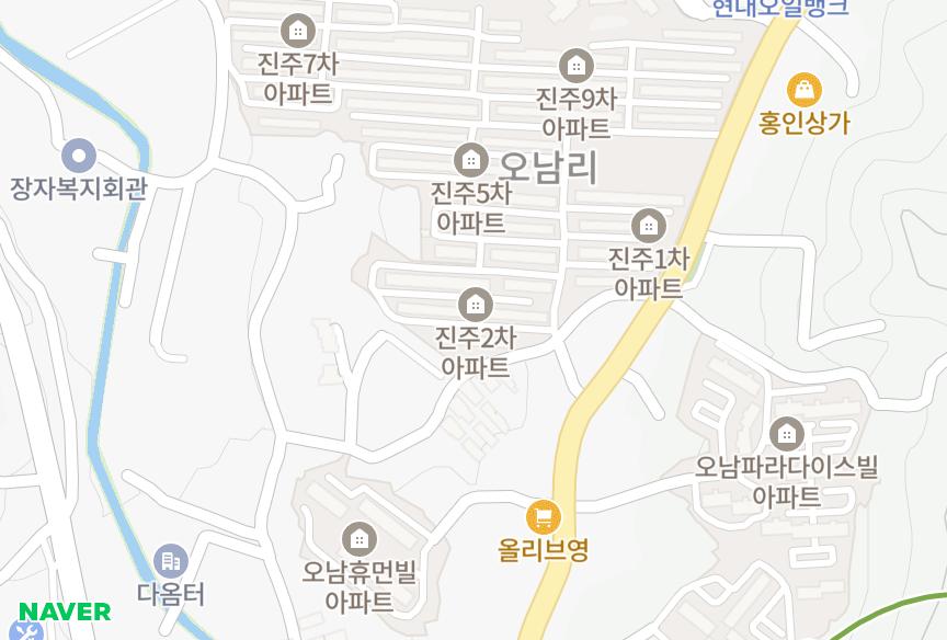 경기도 남양주시 오남읍 오남리 진주2차 위치·실거래 시세 지도