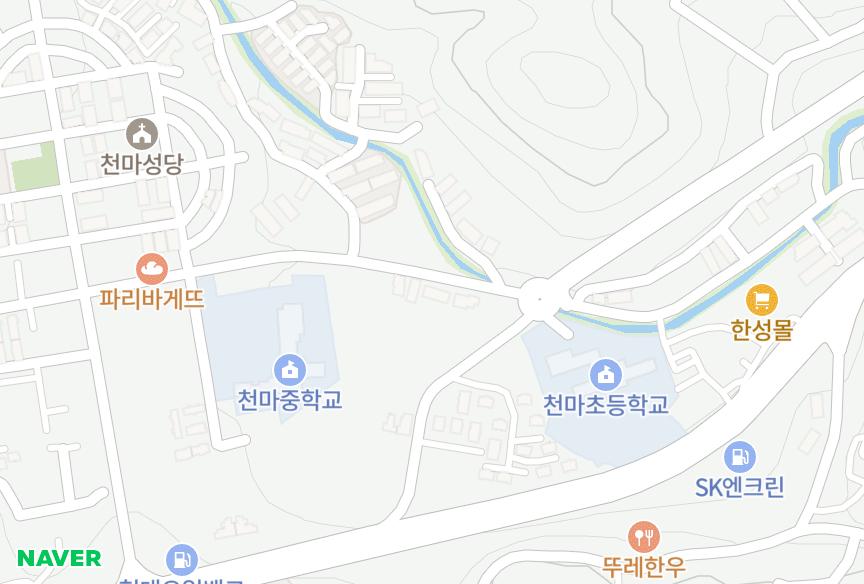 경기도 남양주시 화도읍 묵현리 도시그린나동 위치·실거래 시세 지도