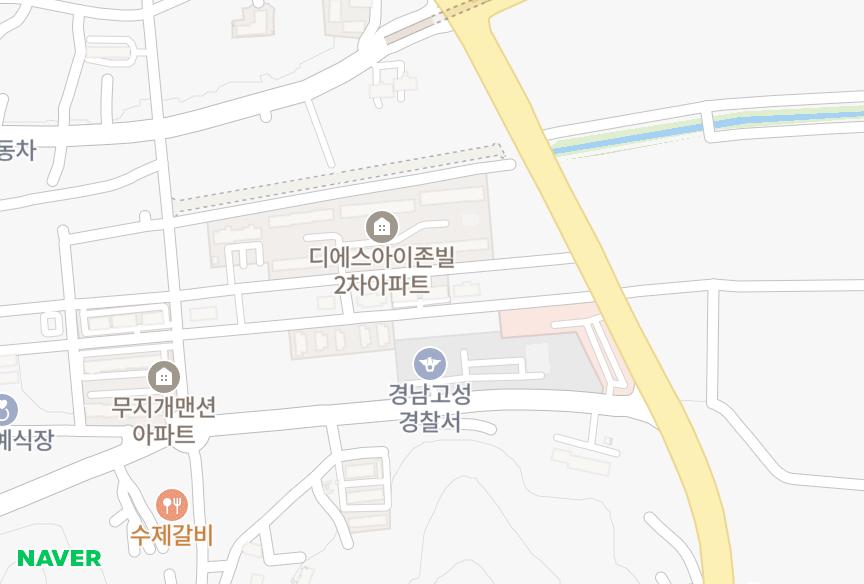 경상남도 고성군 고성읍 동외리 조은채나동 위치·실거래 시세 지도