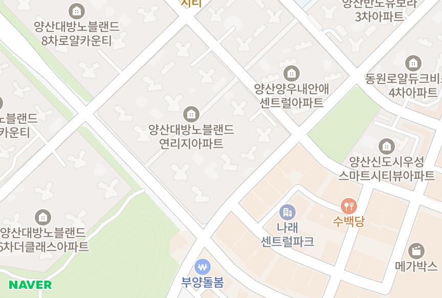 경상남도 양산시 물금읍 가촌리 물금읍 가촌리양산대방노블랜드연리지3차 위치·실거래 시세 지도