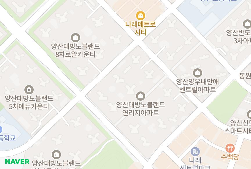 경상남도 양산시 물금읍 가촌리 물금읍 가촌리양산대방노블랜드연리지2차 위치·실거래 시세 지도