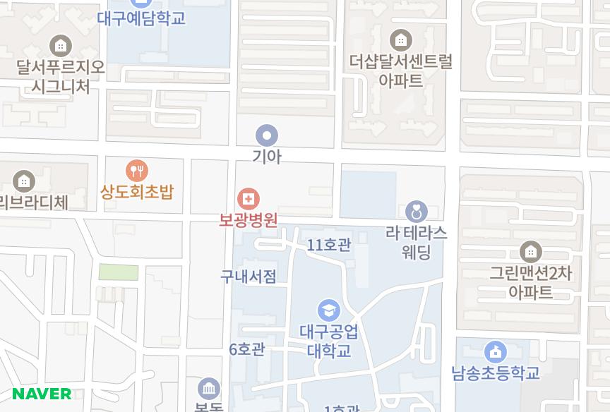 대구광역시 달서구 본동 송이나 위치·실거래 시세 지도