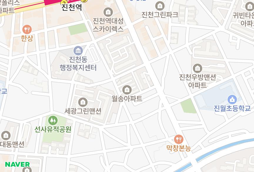 대구광역시 달서구 진천동 월송나동 위치·실거래 시세 지도