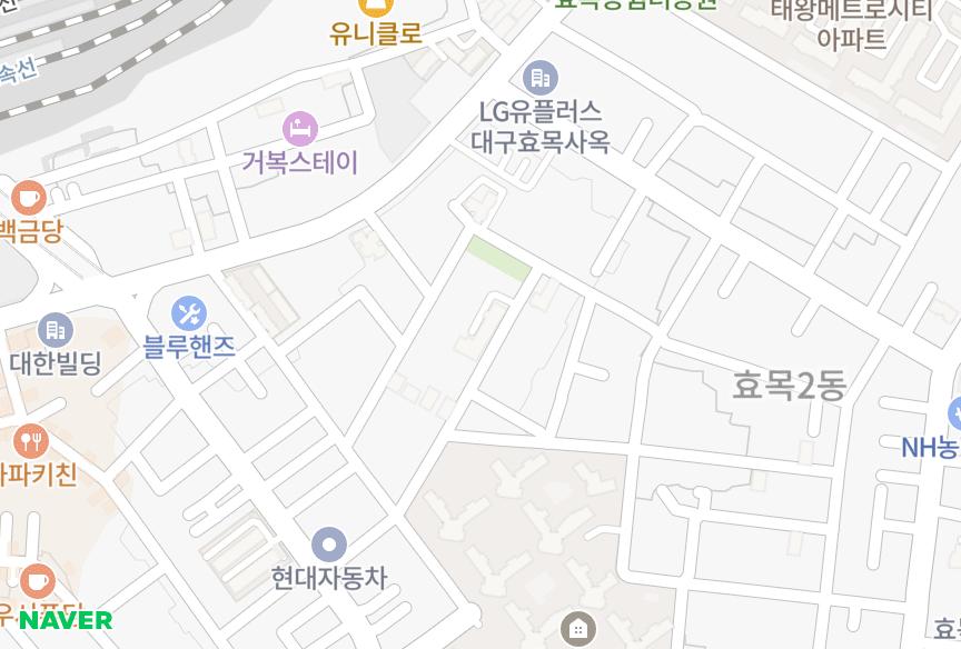 대구광역시 동구 효목동 초원가 위치·실거래 시세 지도