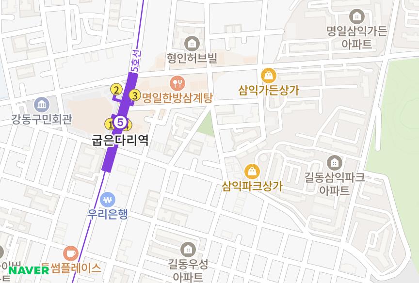 서울특별시 강동구 명일동 명일다성씨티1차 위치·실거래 시세 지도