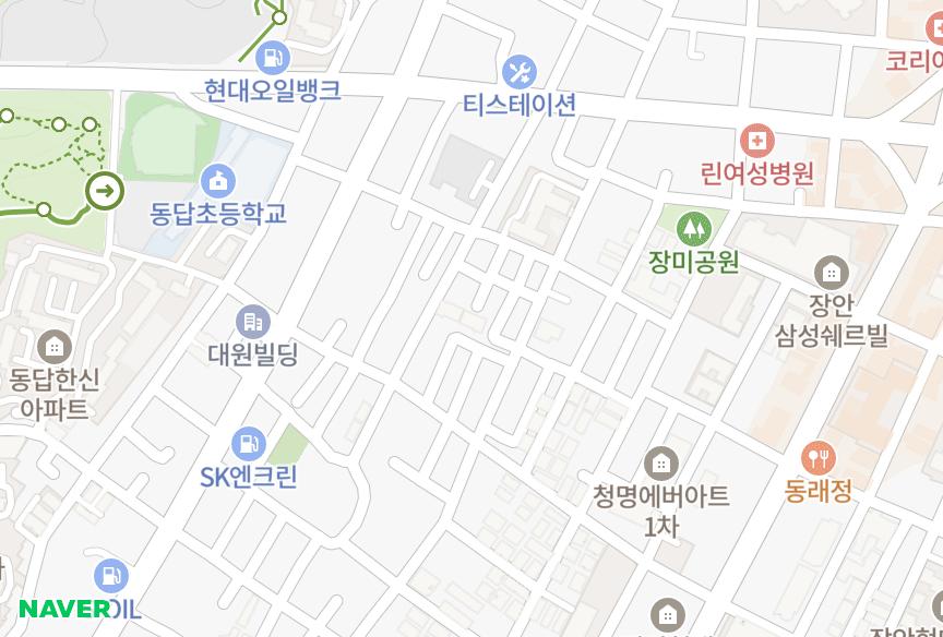 서울특별시 동대문구 장안동 대성하이빌B동 위치·실거래 시세 지도