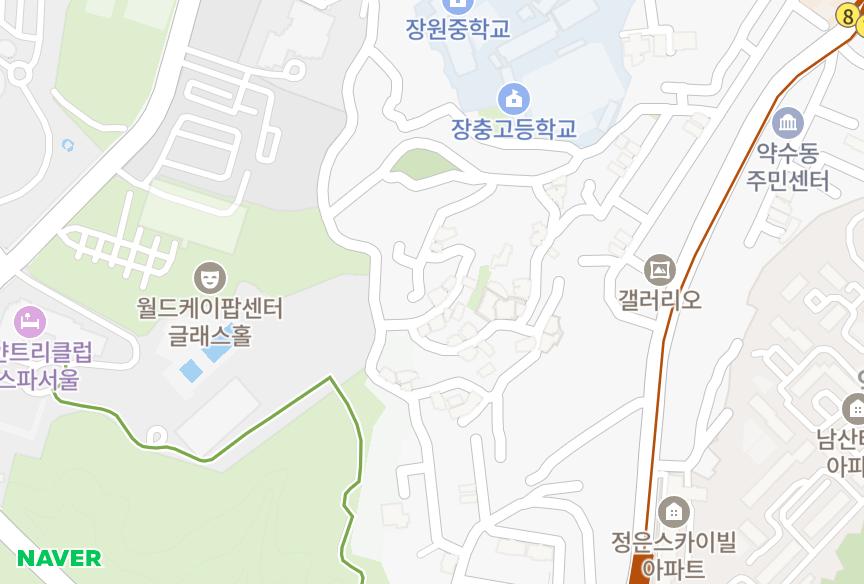 서울특별시 중구 신당동 신당신신2차 위치·실거래 시세 지도
