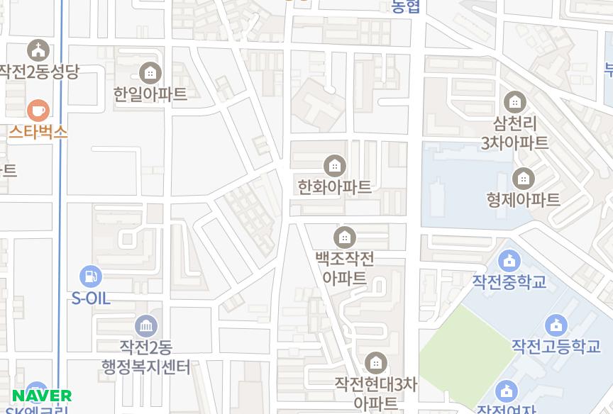 인천광역시 계양구 작전동 백조 위치·실거래 시세 지도