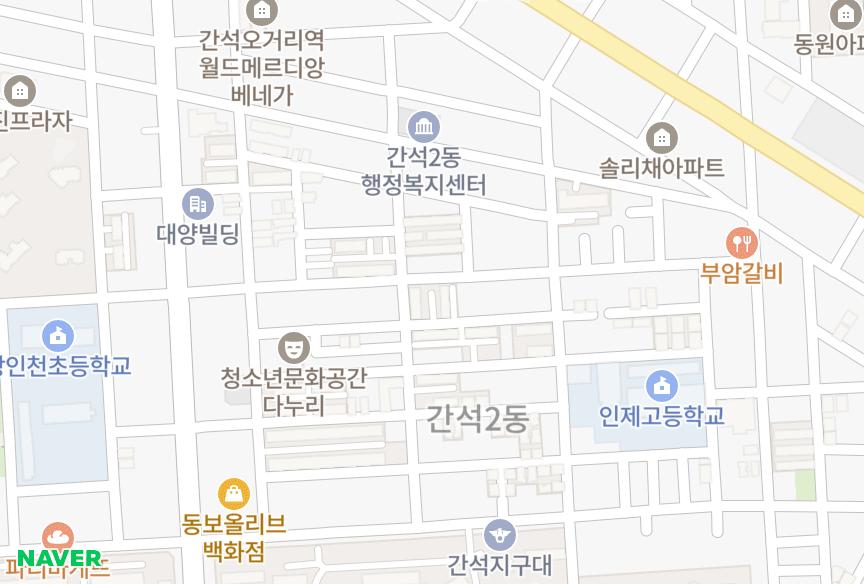 인천광역시 남동구 간석동 우신 위치·실거래 시세 지도