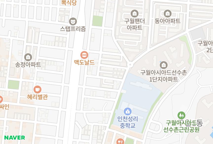 인천광역시 남동구 구월동 삼보 위치·실거래 시세 지도