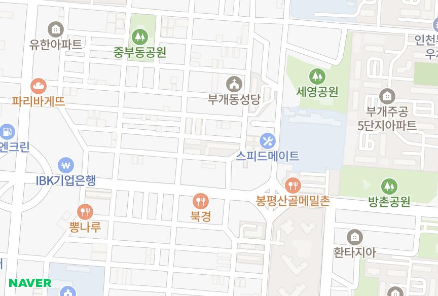 인천광역시 부평구 부개동 백조마 위치·실거래 시세 지도