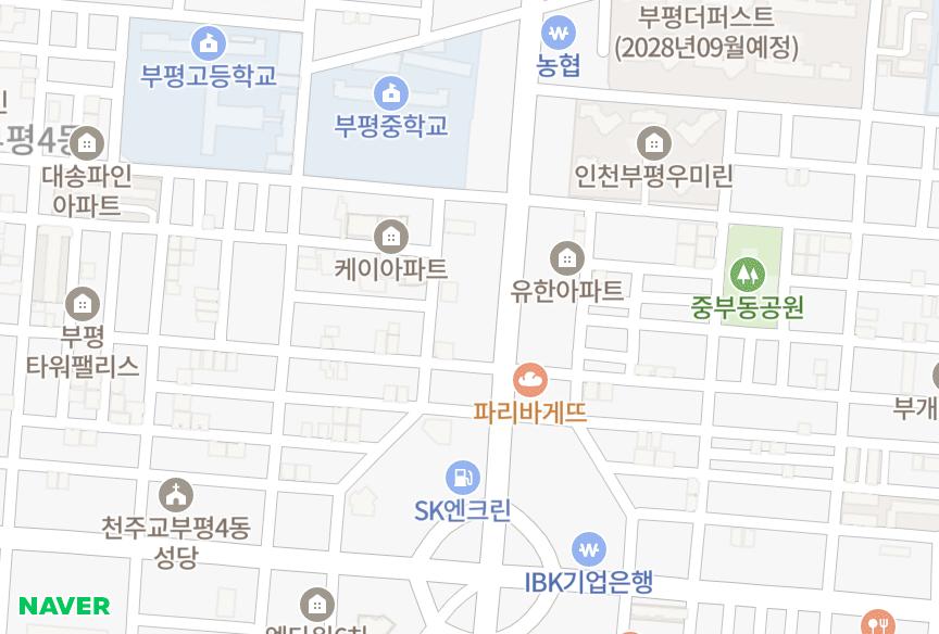 인천광역시 부평구 부평동 부평카리스뷰2차 위치·실거래 시세 지도