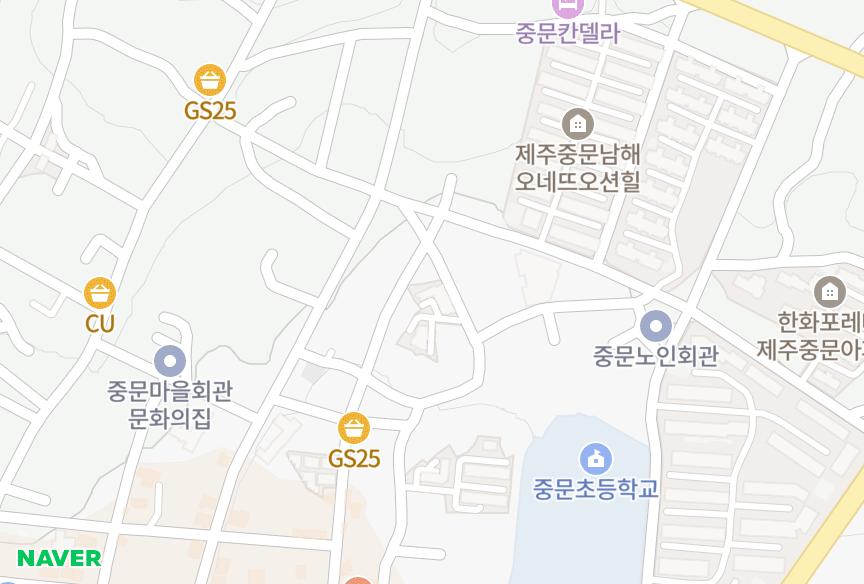 제주특별자치도 서귀포시 중문동 남주가동 위치·실거래 시세 지도