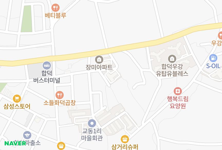 충청남도 당진시 우강면 창리 장미나동 위치·실거래 시세 지도