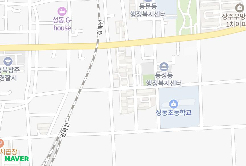경상북도 상주시 성동동 상주드림뷰101동 위치·실거래 시세 지도
