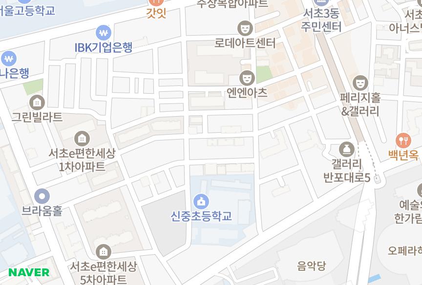 서울특별시 서초구 서초동 다솔 위치·실거래 시세 지도