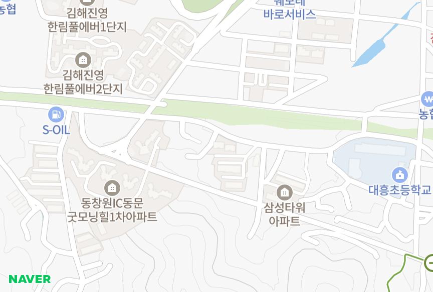 경상남도 김해시 진영읍 진영리 대건빌라트103동 위치·실거래 시세 지도