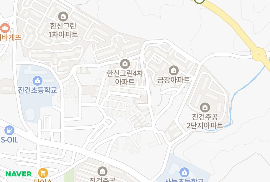 경기도 남양주시 진건읍 용정리 현대C 위치·실거래 시세 지도